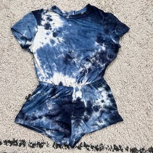 American Apparel Tie Dye Romper - L